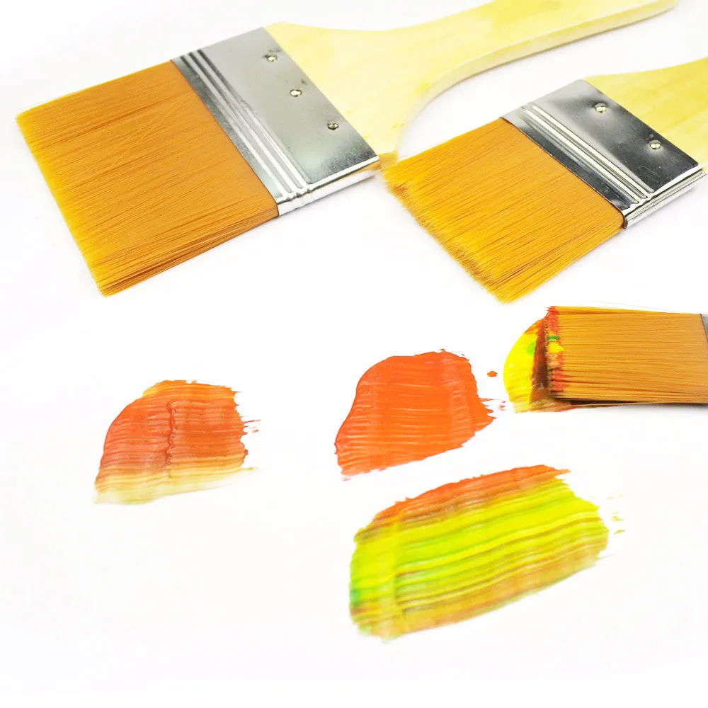 1117 Artistic Flat Painting Brush - Set of 3