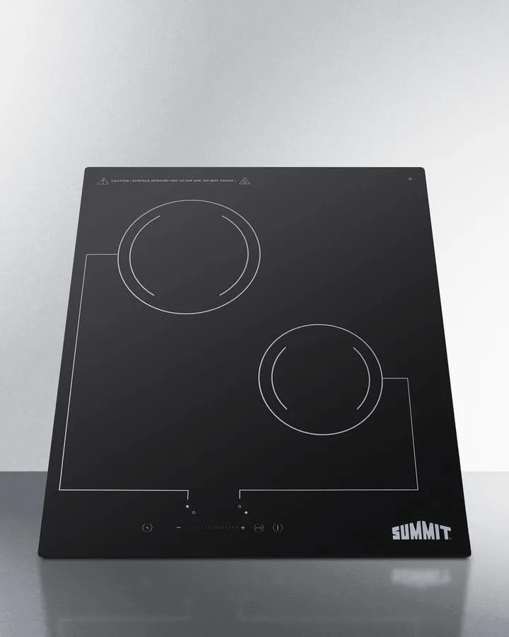 18" Wide 220v 2-burner Radiant Cooktop - (CR2B228T)