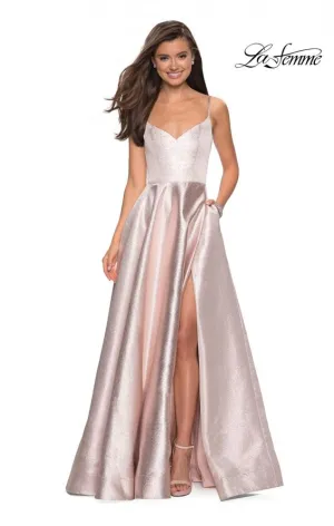 27619 Prom Dress Champagne