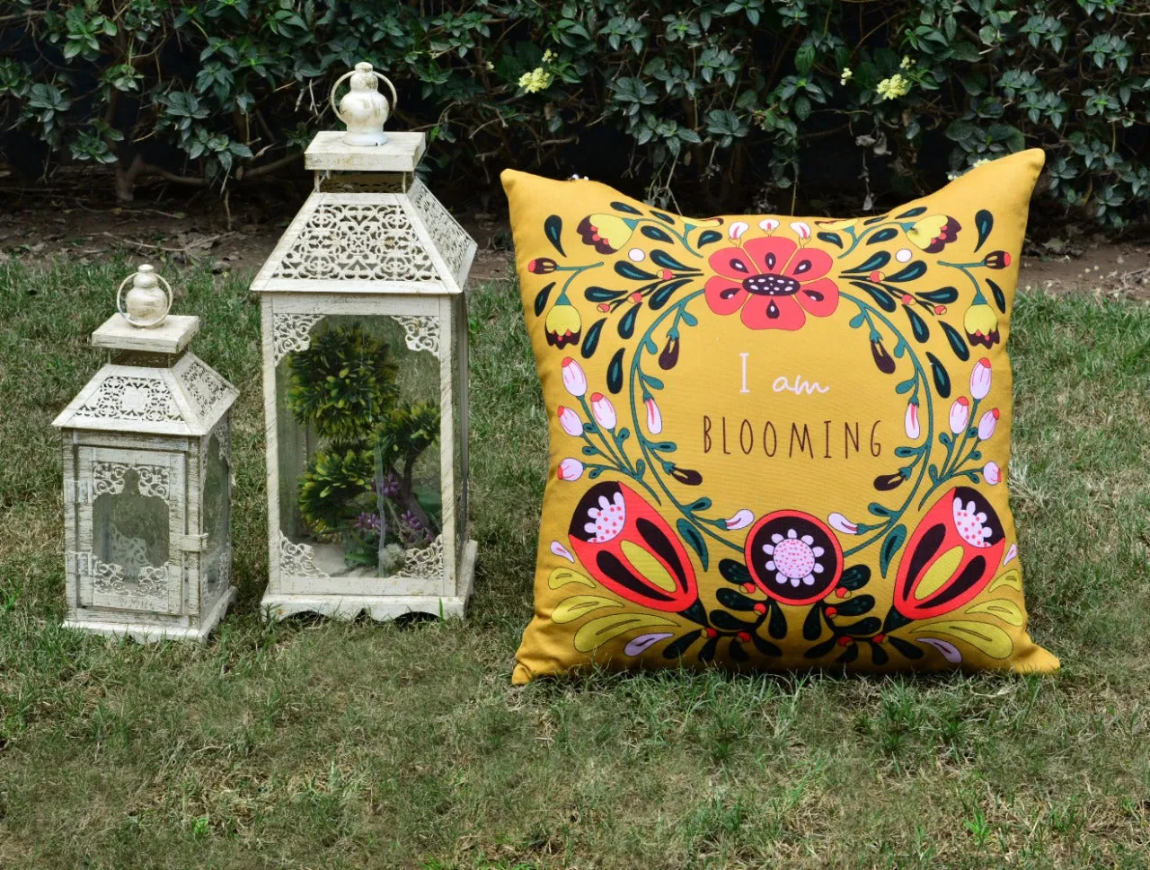 6 PCs Digital Printed Duck Cushions-Blooming