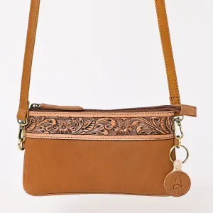 A&A-986  Montana West 100% Genuine Oily Calf Leather  Crossbody