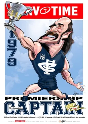 Alex Jesaulenko, 1979 Premiership Captain Harv Time Poster