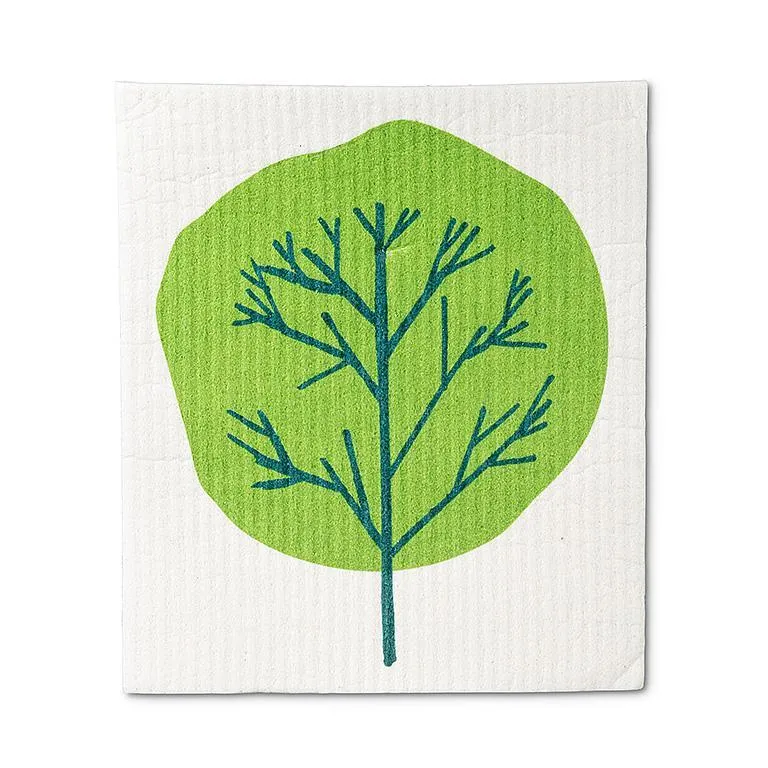 All Over Trees Swedish Dish Cloths - Set of 2