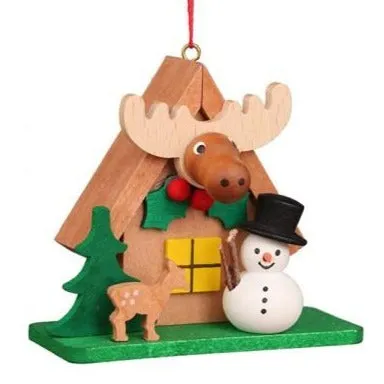 Alpine Lodge - Snowman - Christmas tree decoration (Pre-Order Item)