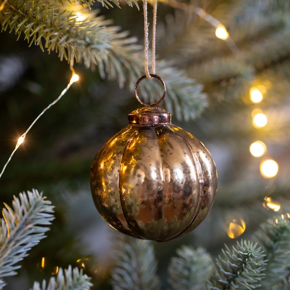 Antique Gold Pumpkin Decoration