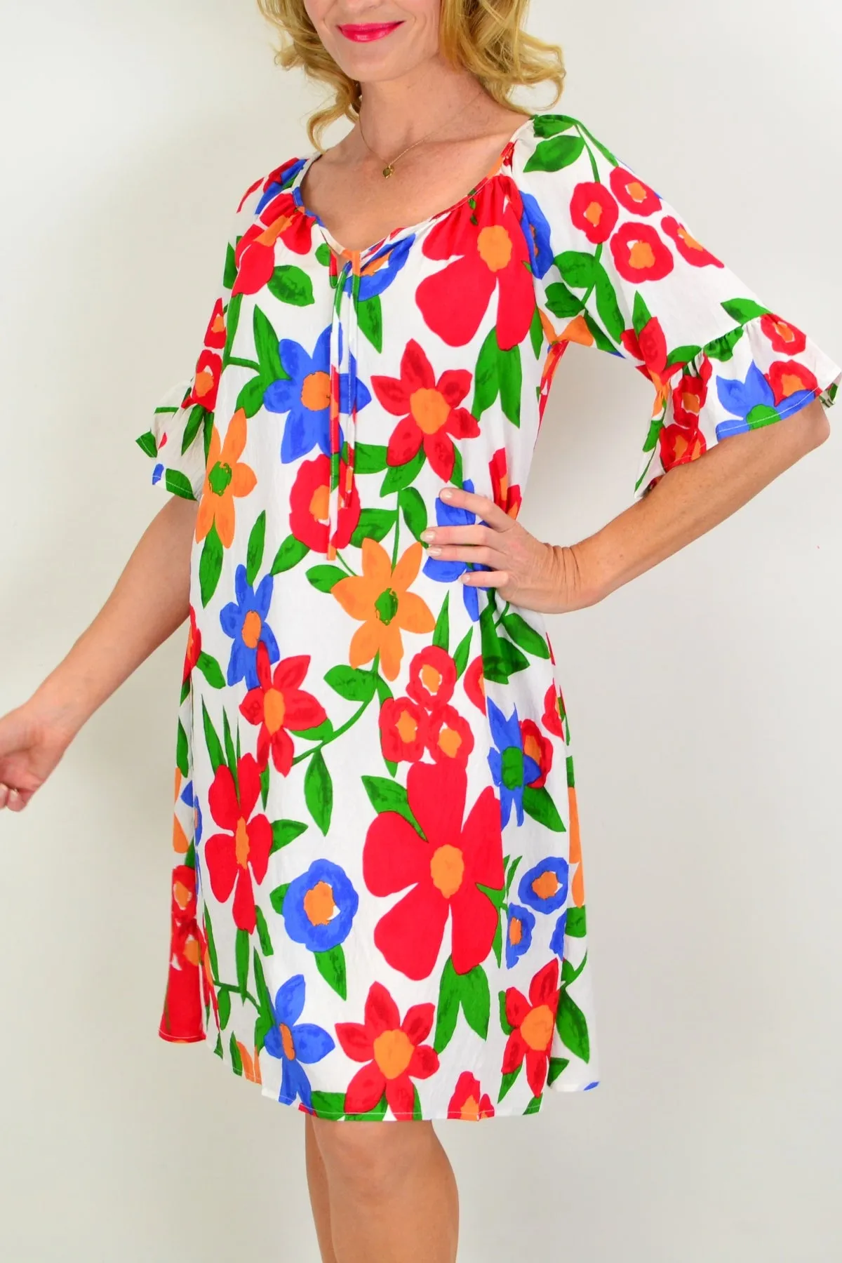 Artistic Flair Garden Shift Tunic Dress