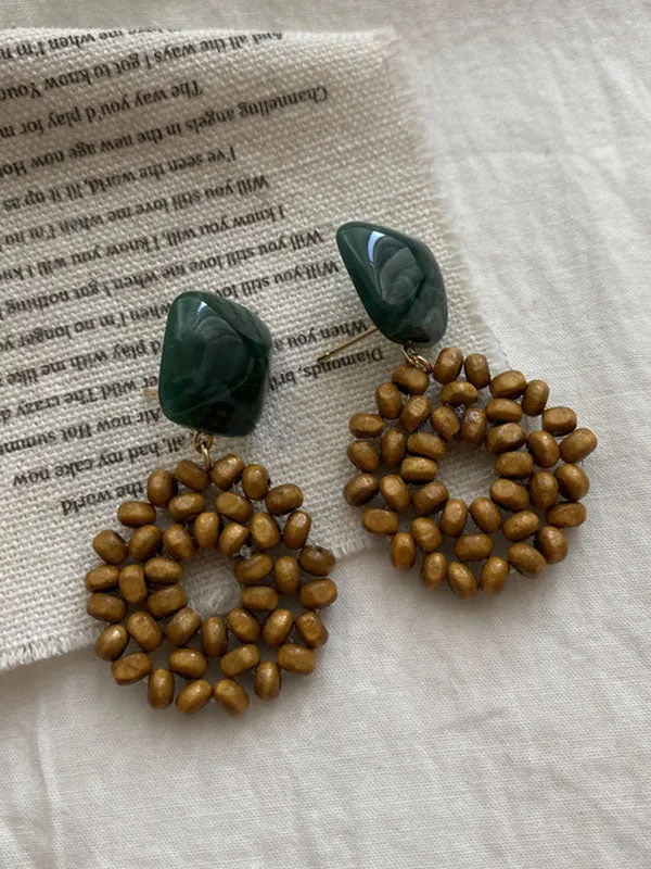 Artistic Retro Beads Earrings