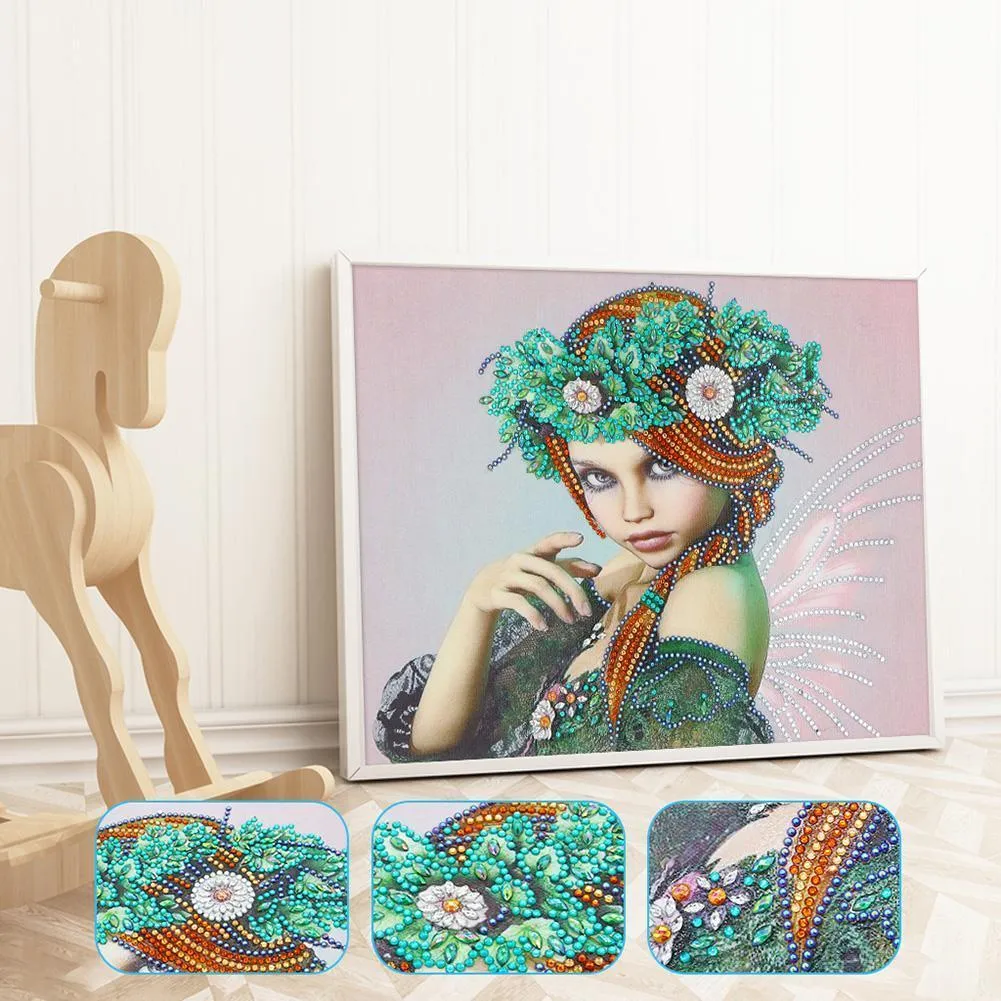 Beauty 5D DIY Special Shaped Diamond Painting