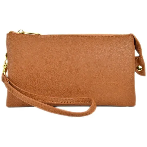 Bentlie Three Compartments Crossbody Bag-Camel