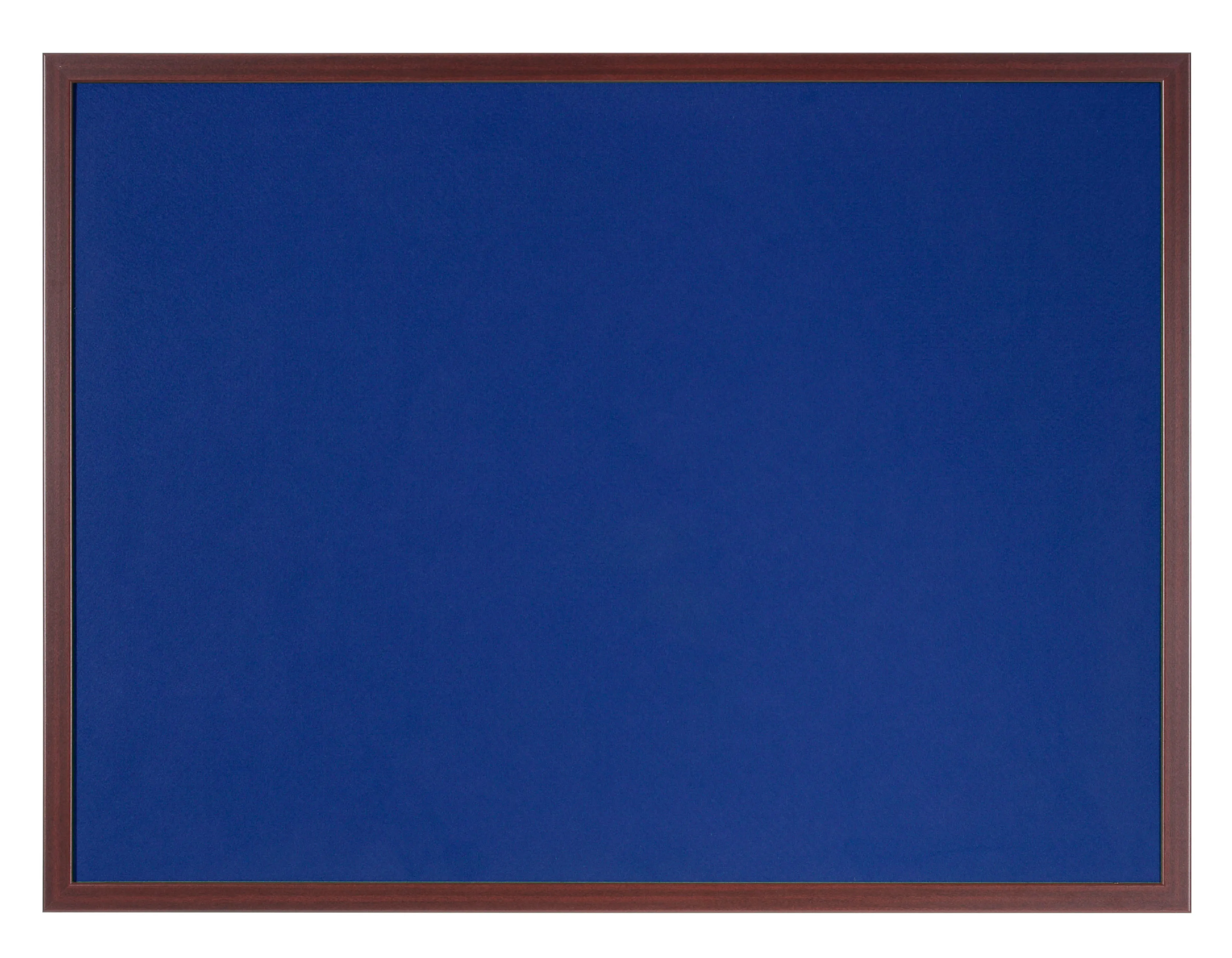 Bi-Office Earth-It Blue Felt Noticeboard Cherry Wood Frame 1800x120mm - FB8543653