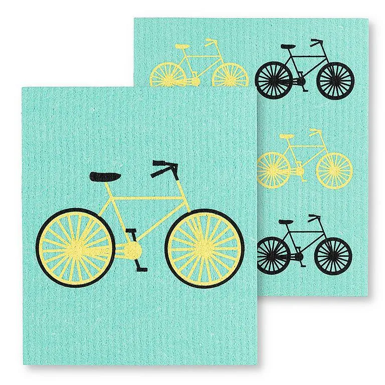 Bicycle Swedish Dish Cloths - Set of 2