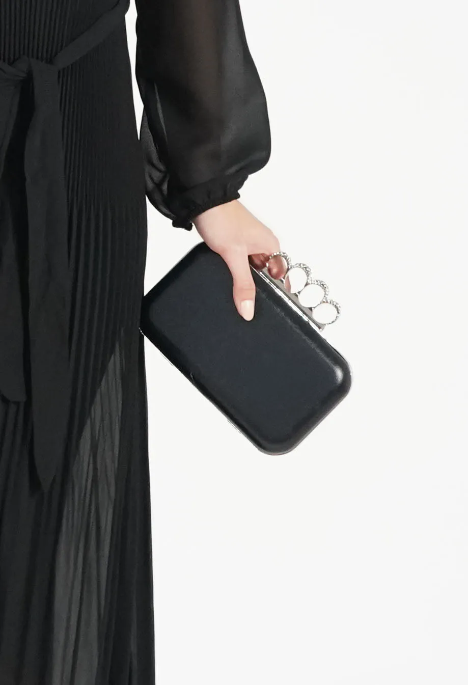 Black 4 Ring Clutch