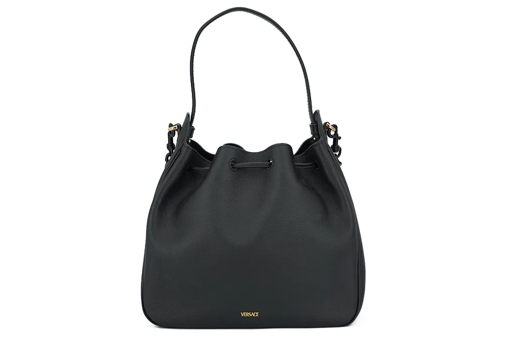 Black Calf leather Hobo Shoulder and Handbag