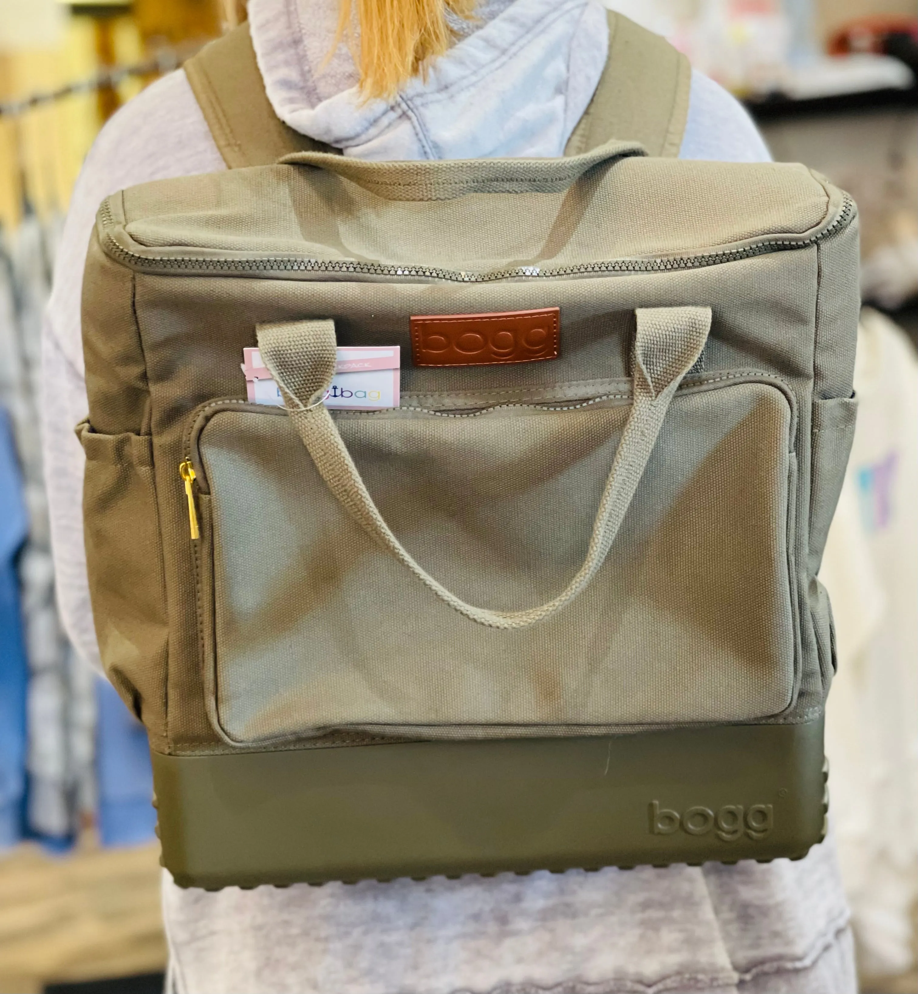 Bogg Bag Canvas Collection Backpack Olive