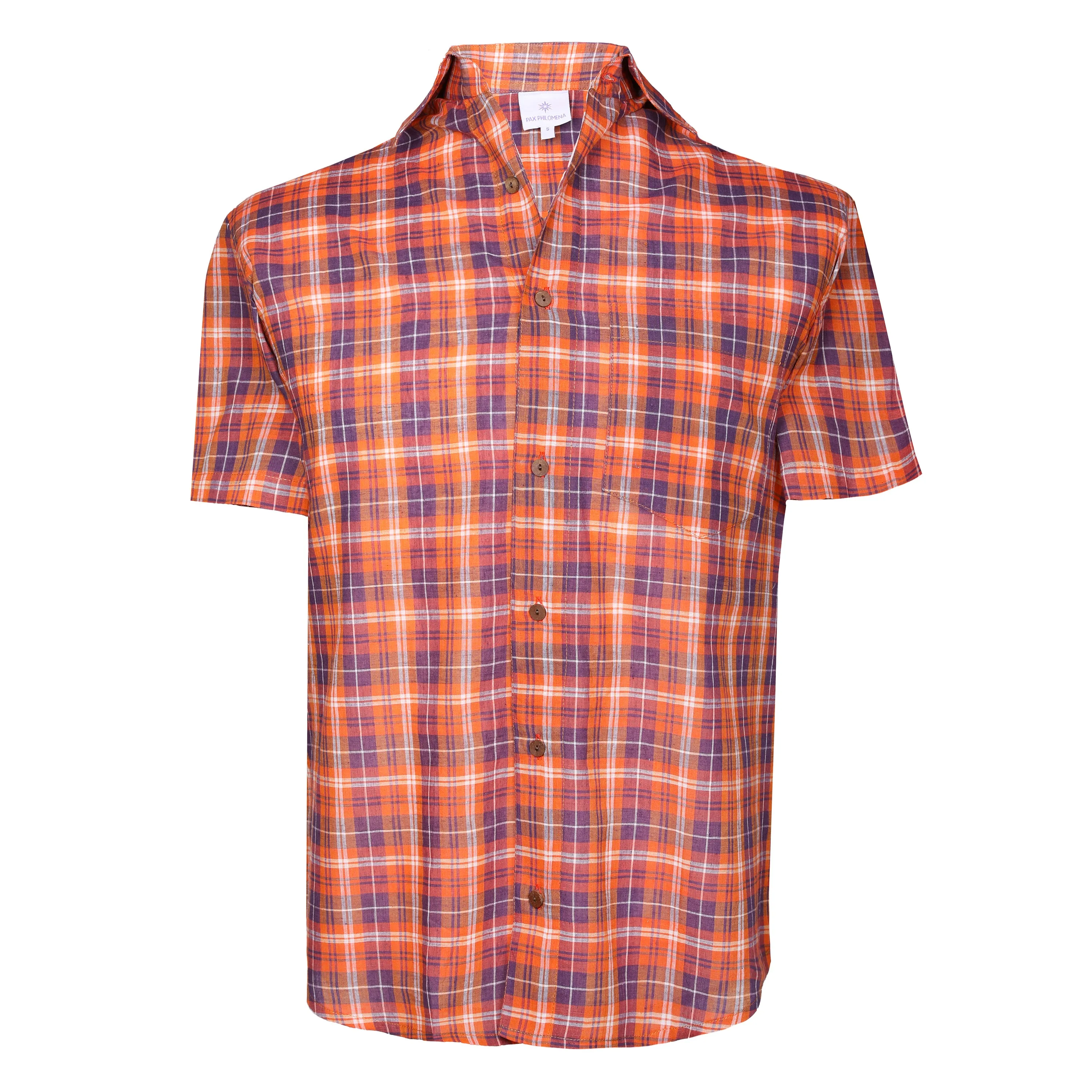 Booker Plaid Hand Loom Cotton Shirt