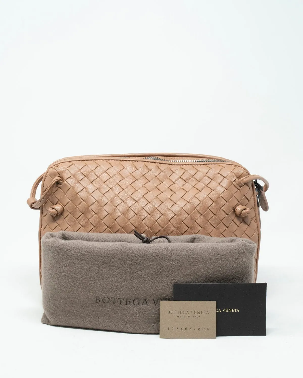 Bottega Veneta Intricatto Crossbody Dusty Rose Bag ADL2051