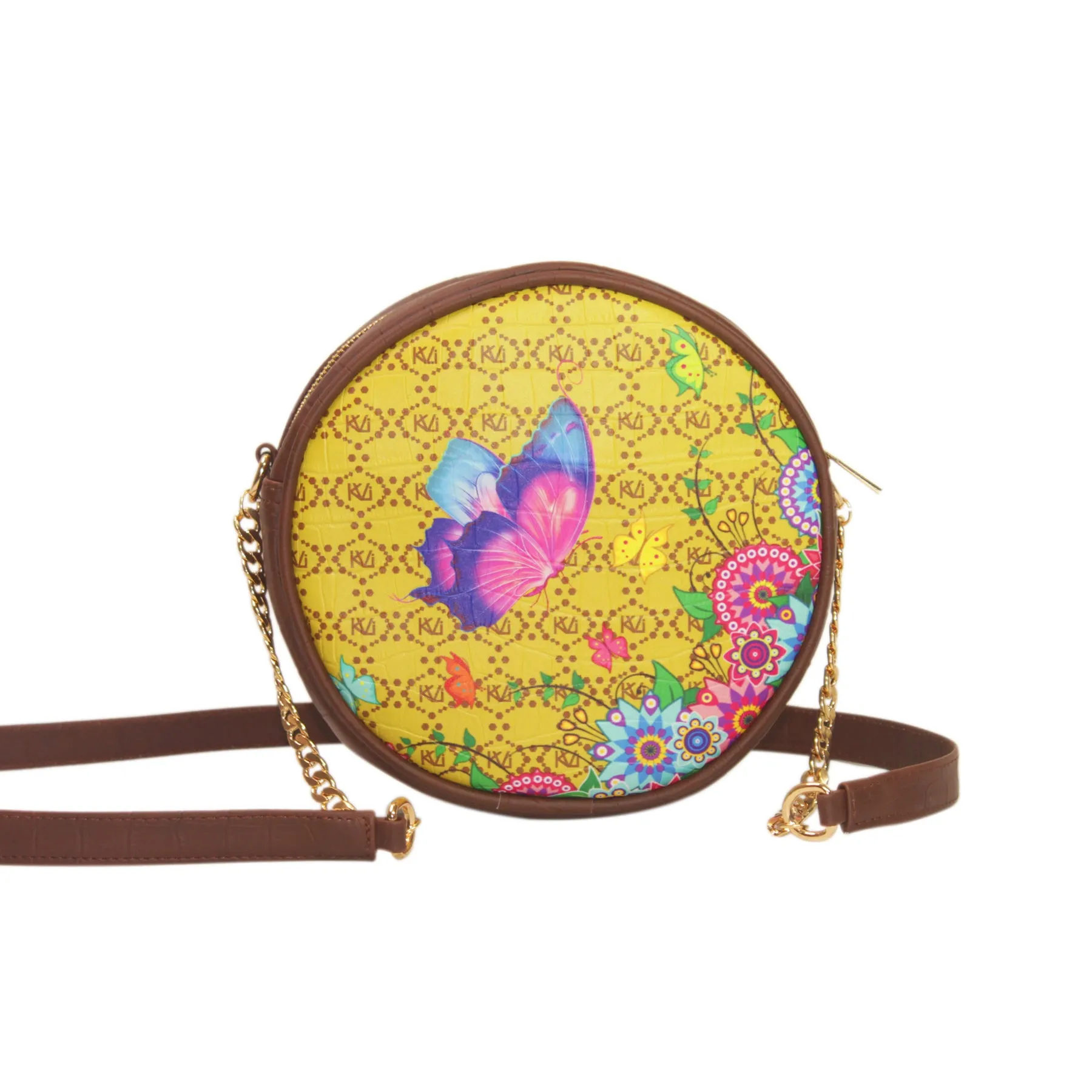 Butterfly Garden Round Sling Bag 409