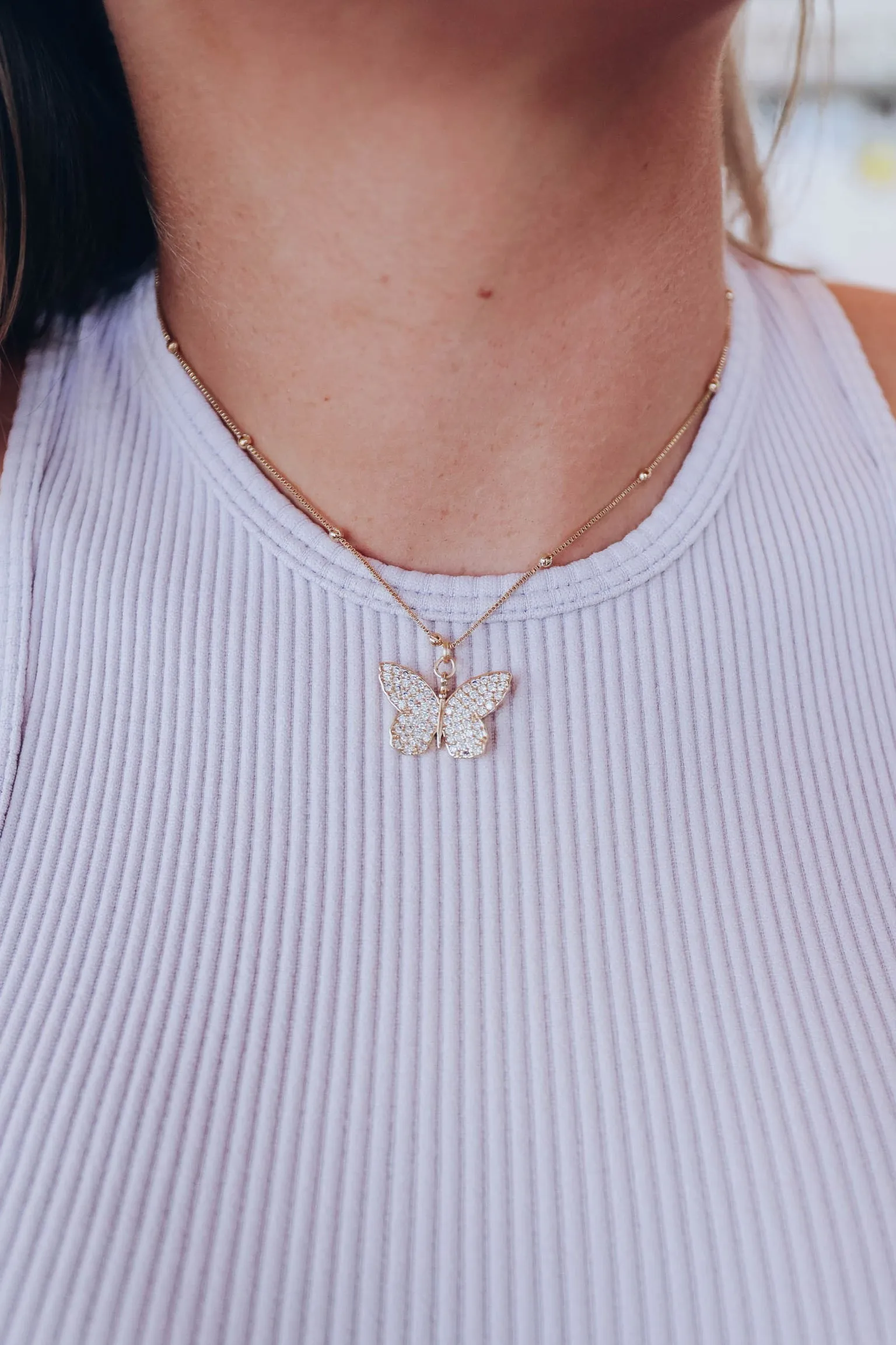 Butterfly Pendant Necklace by Taylor Shaye