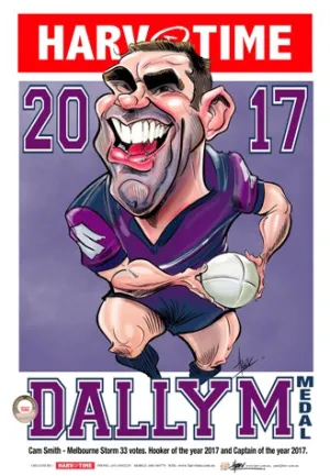 Cameron Smith, 2017 Dally M, Harv Time Poster