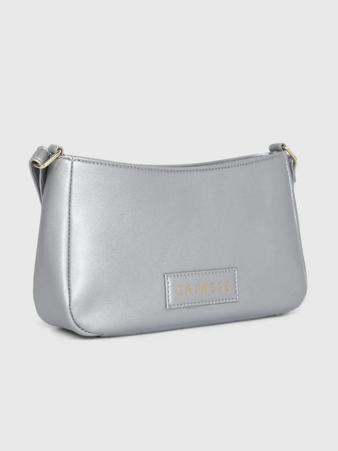 Caprese Juno Crossbody Small Metallic Silver