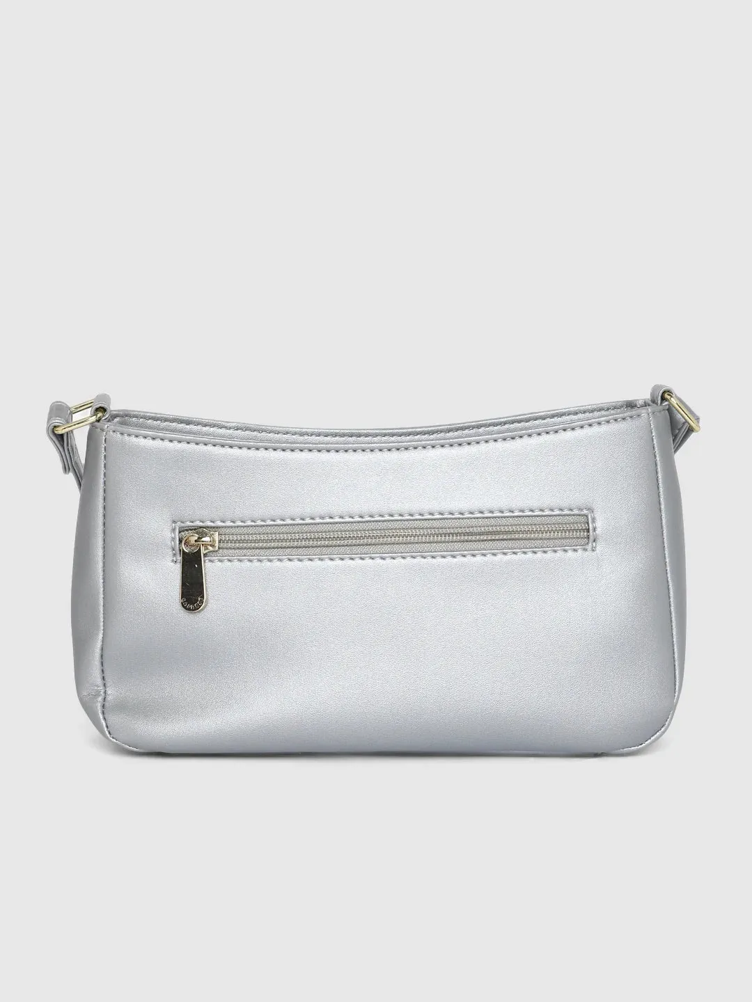 Caprese Juno Crossbody Small Metallic Silver