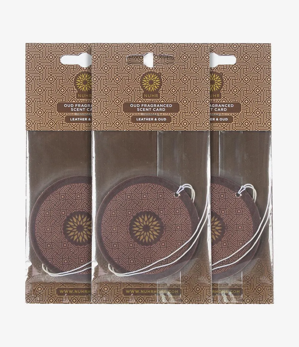 Car Air Freshener in Leather and Oud