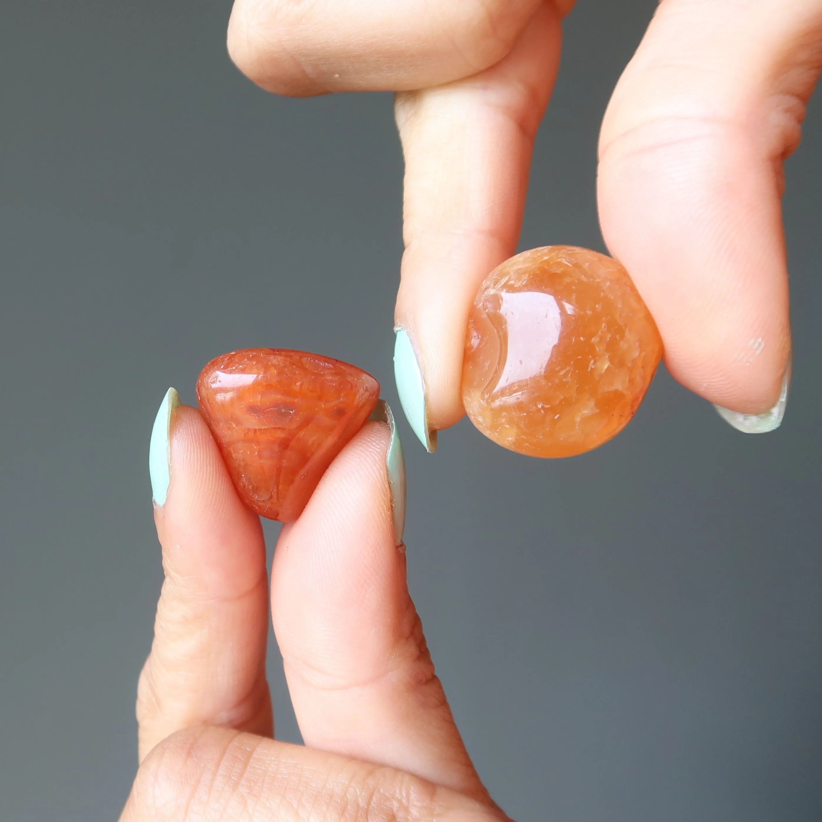 Carnelian Tumbled Stone Orange Crystal