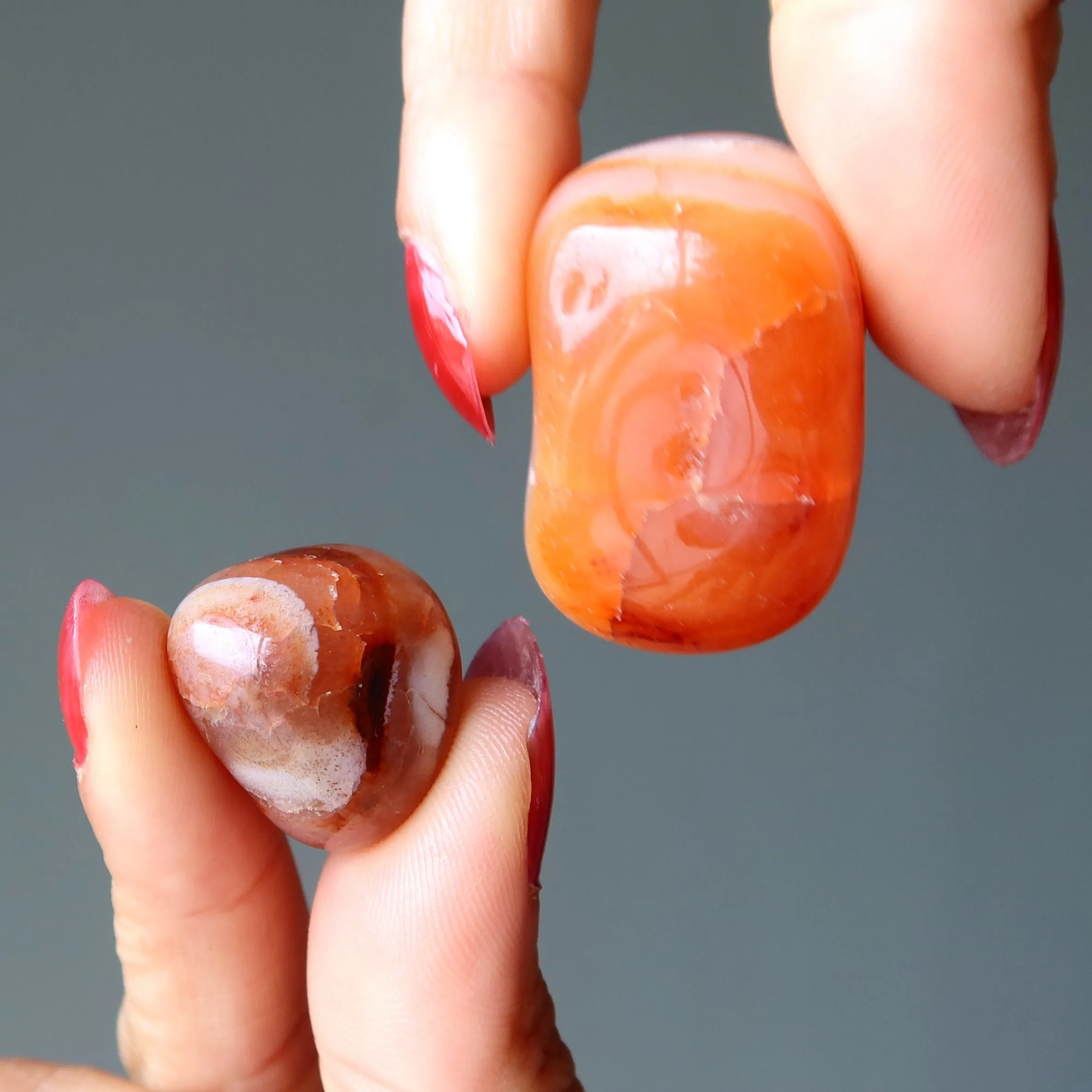 Carnelian Tumbled Stone Orange Crystal