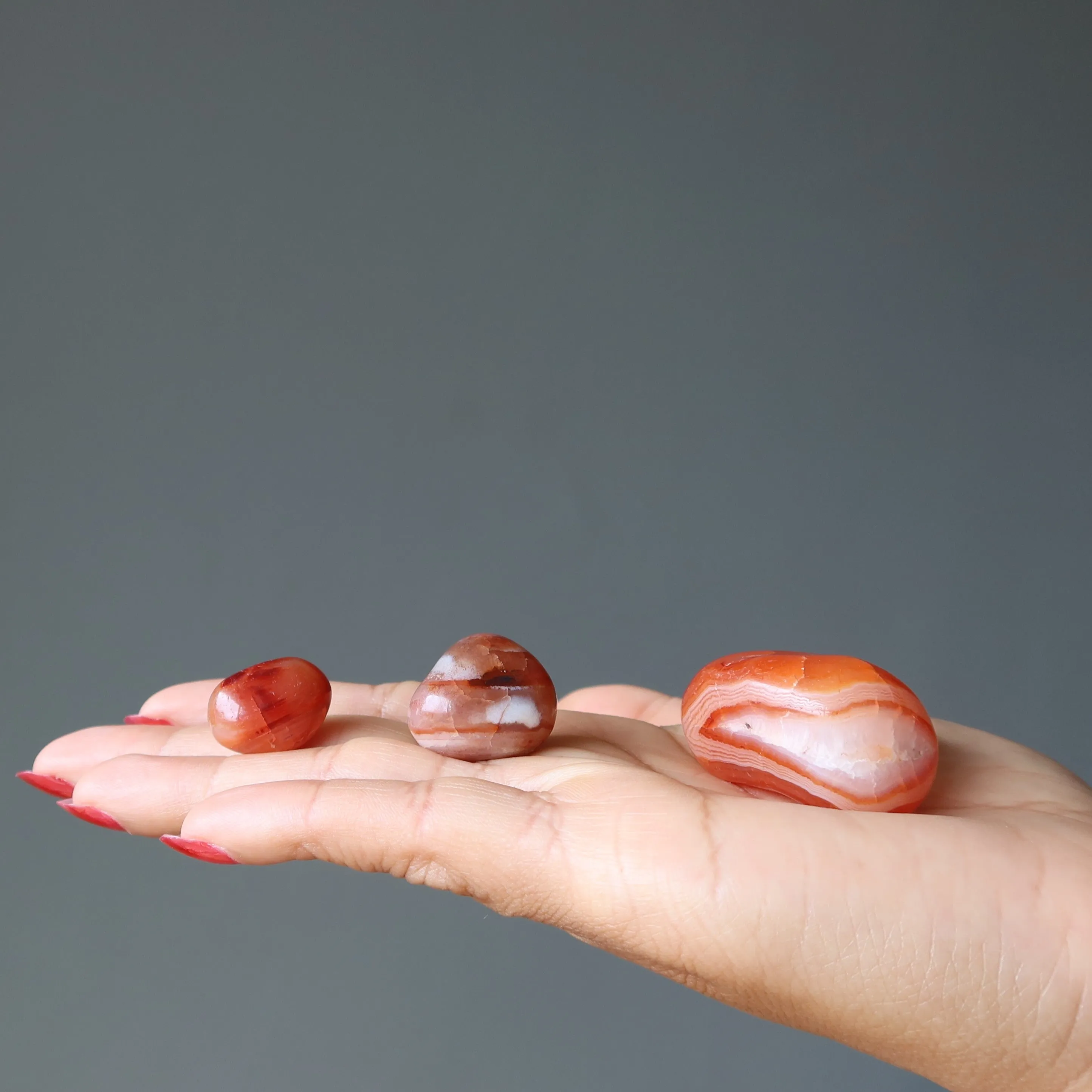 Carnelian Tumbled Stone Orange Crystal