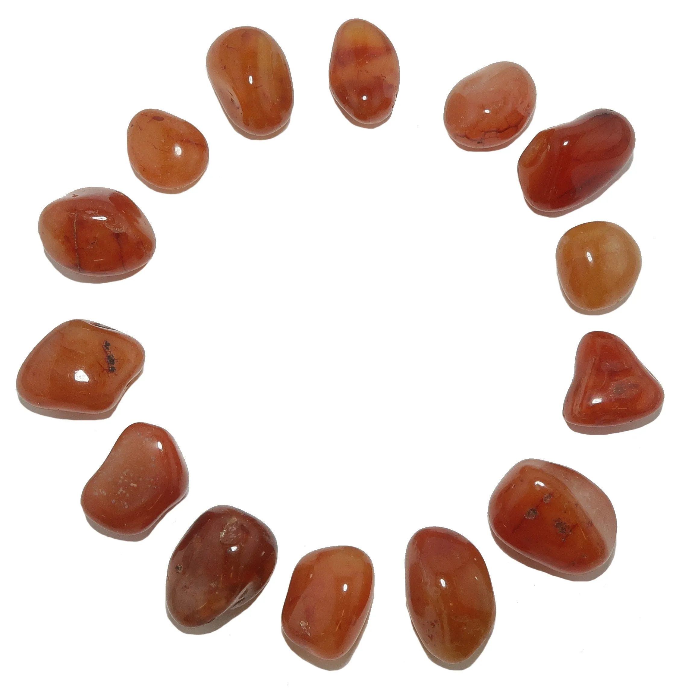 Carnelian Tumbled Stone Orange Crystal