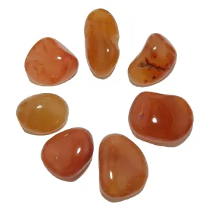 Carnelian Tumbled Stone Orange Crystal