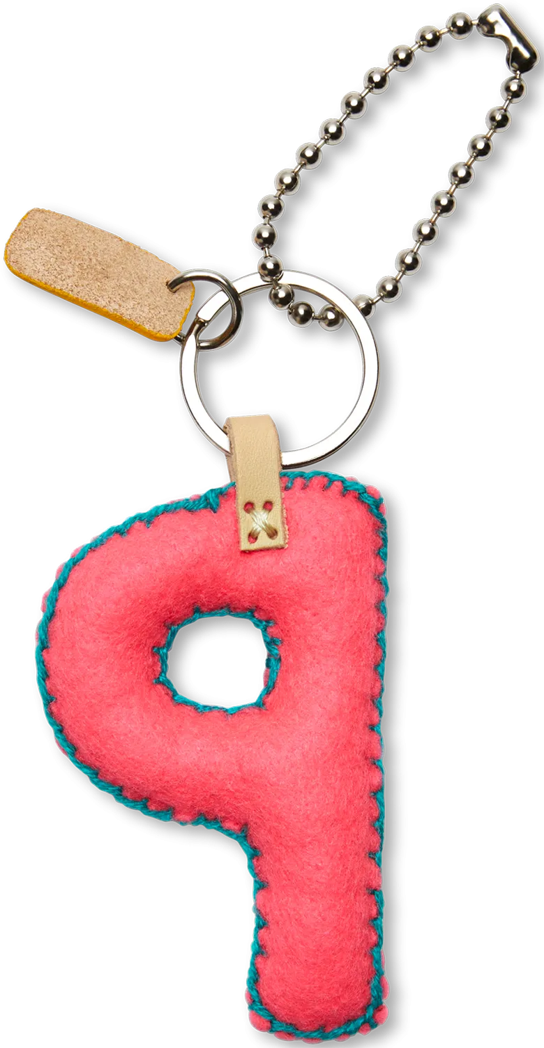 Charms Pink Felt Alphabet