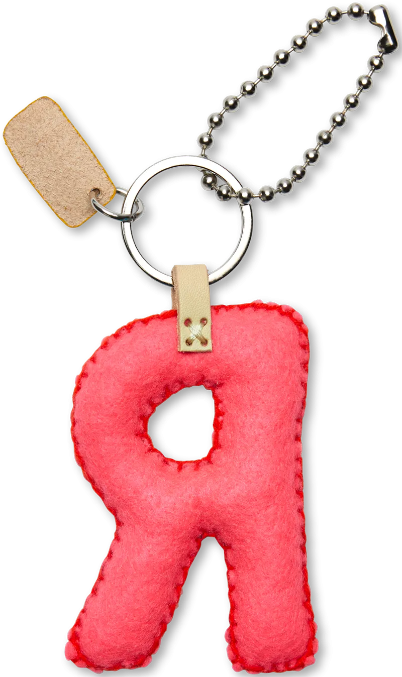 Charms Pink Felt Alphabet