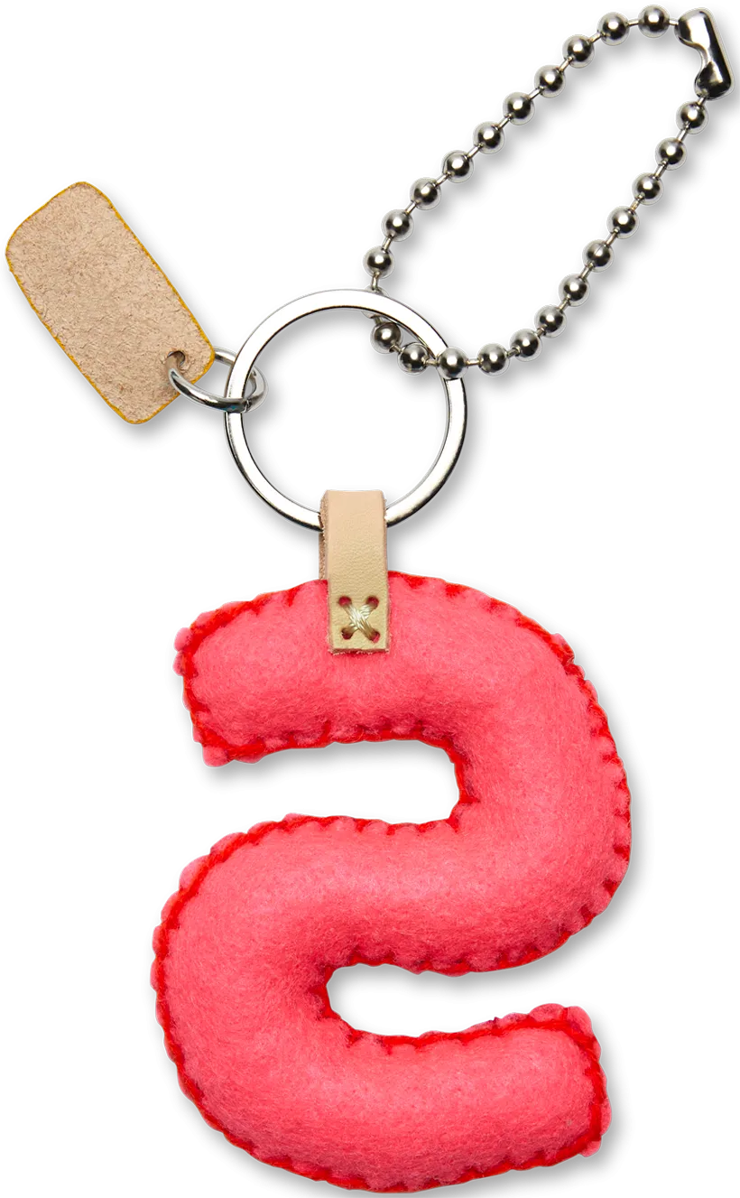 Charms Pink Felt Alphabet