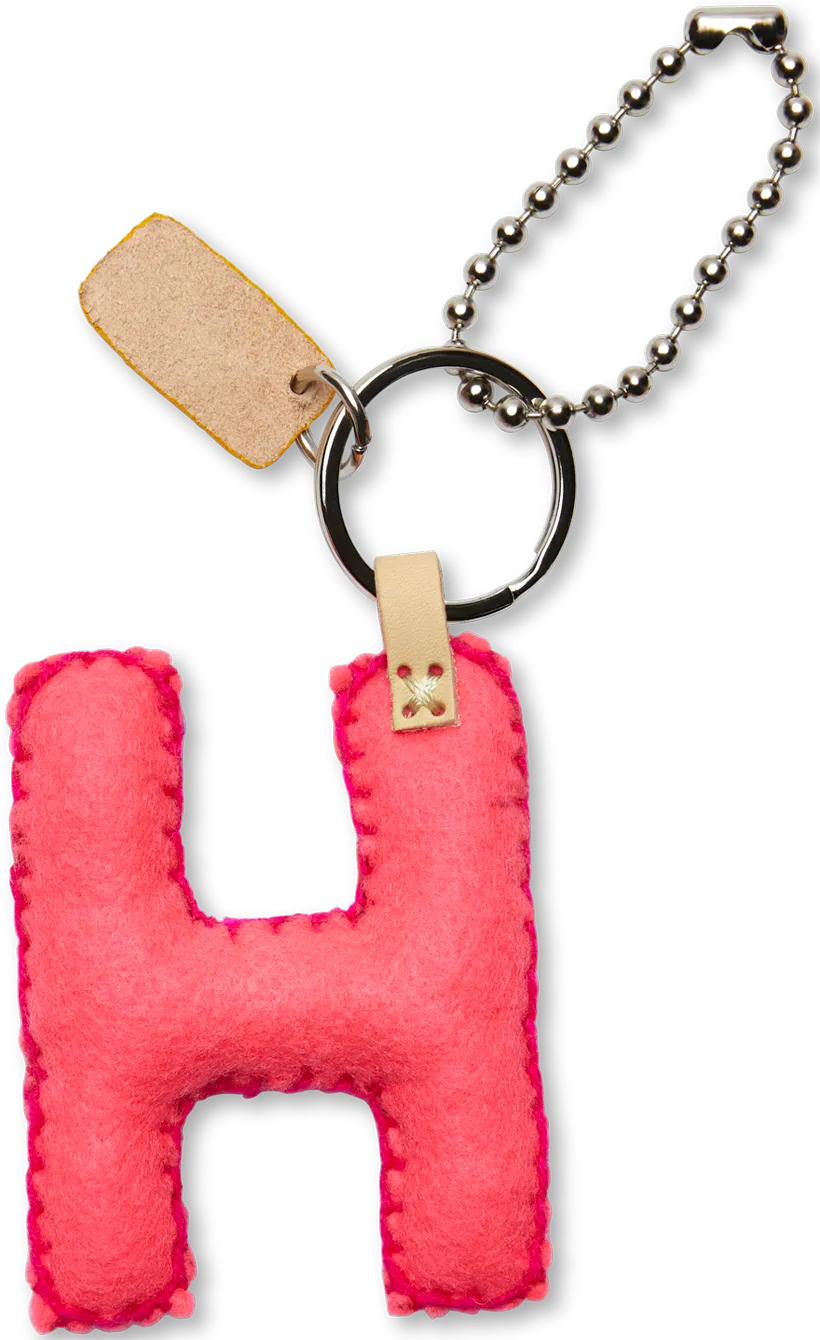 Charms Pink Felt Alphabet