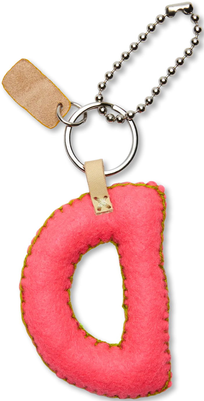 Charms Pink Felt Alphabet