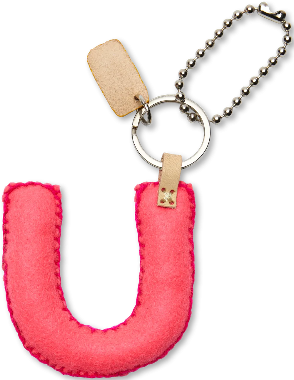 Charms Pink Felt Alphabet