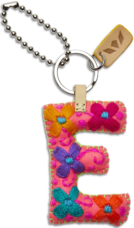 Charms Pink Felt Alphabet