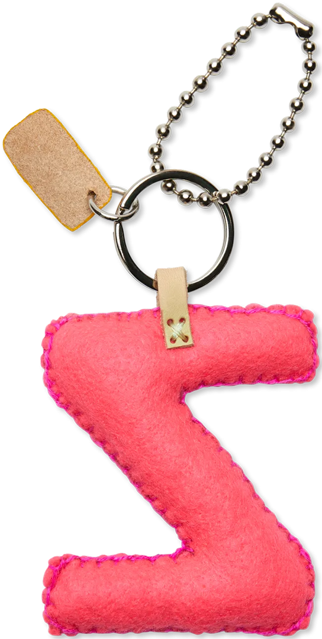 Charms Pink Felt Alphabet