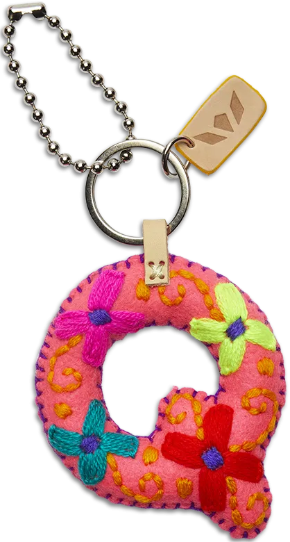 Charms Pink Felt Alphabet