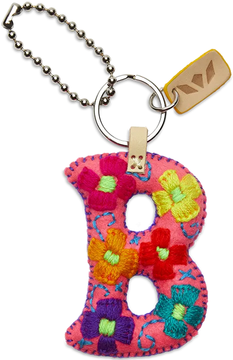 Charms Pink Felt Alphabet