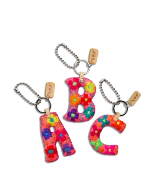 Charms Pink Felt Alphabet