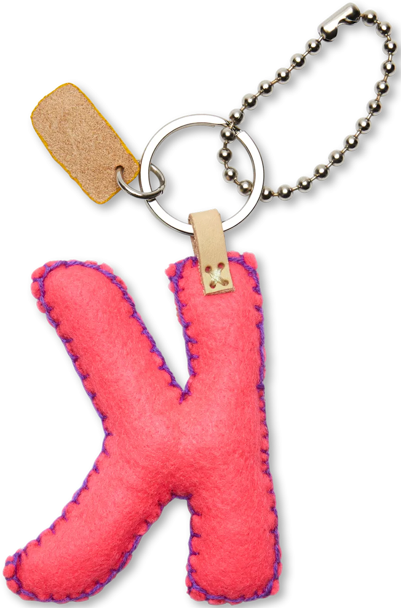 Charms Pink Felt Alphabet