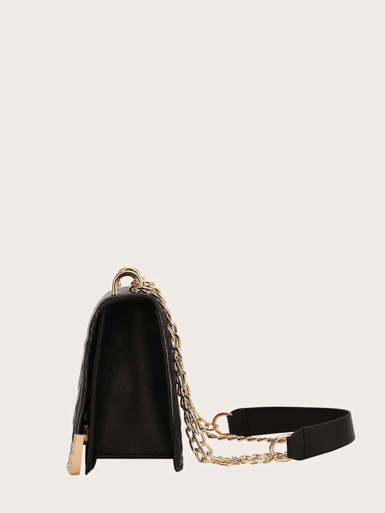 Chevron Chain Shoulder Bag