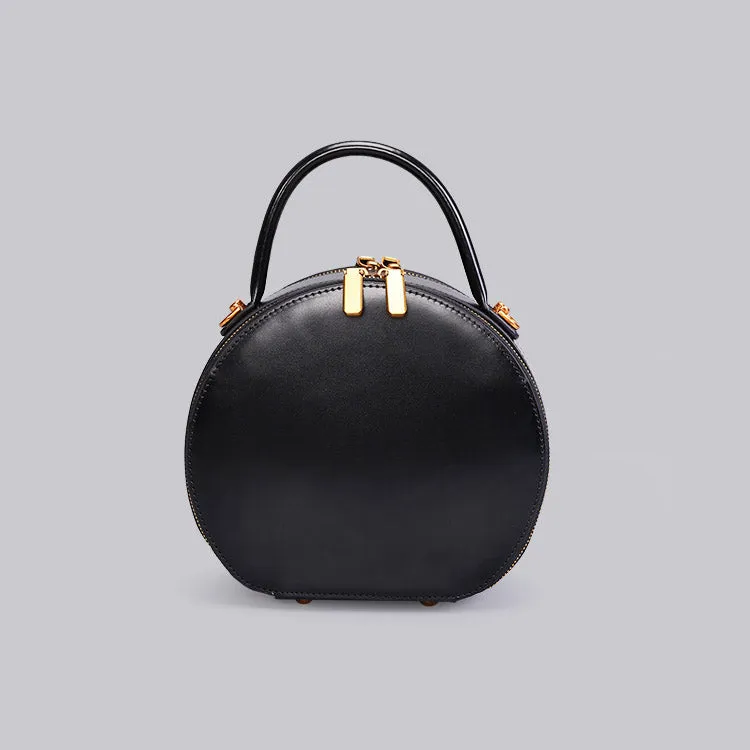 Chic Women Leather Circle Bag Crossbody Bags Handbags Purses for Women