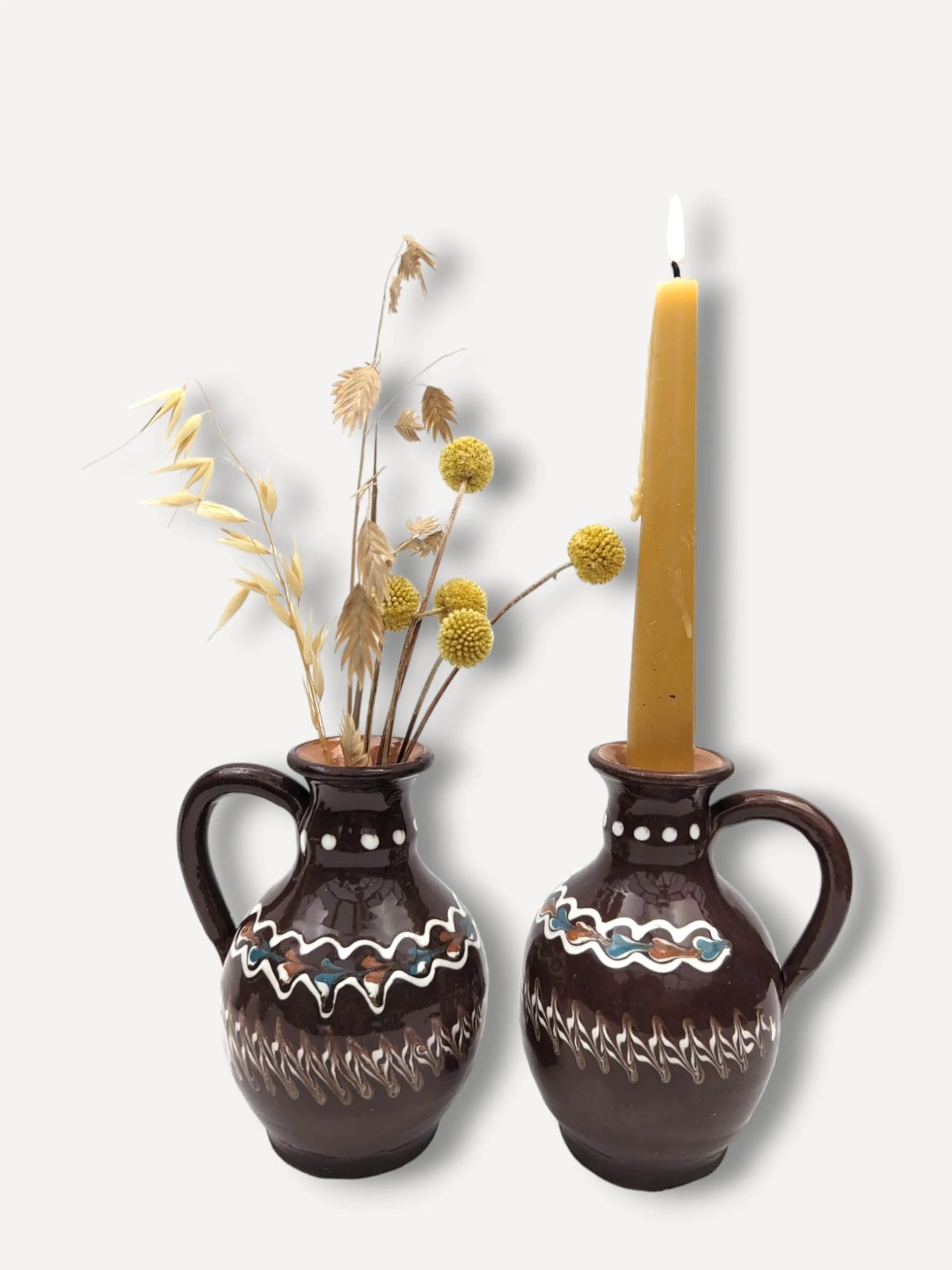 Chocolate candlestick holder