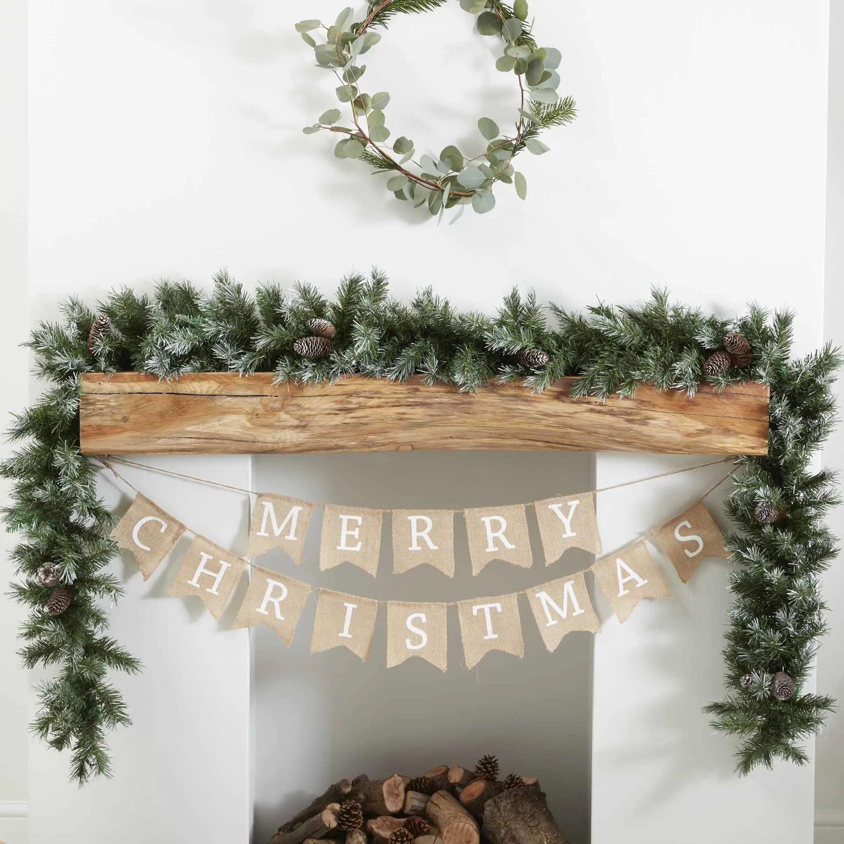 Christmas Foliage Mantlepiece Garland