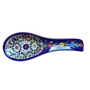 Christmas Gifts, Hanukkah Gifts. Spoon rest Armenian ceramic serving or wall decoration.