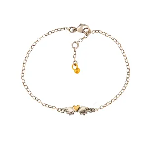 Classic Winged Heart Bracelet