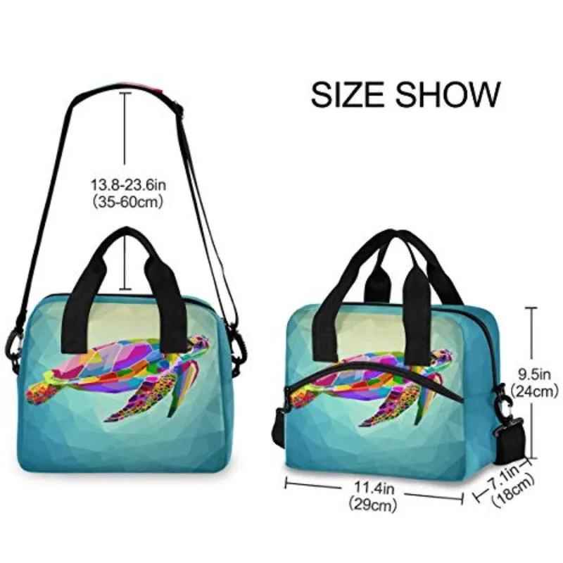 Colorful Insulated Lunch Cooler Bag